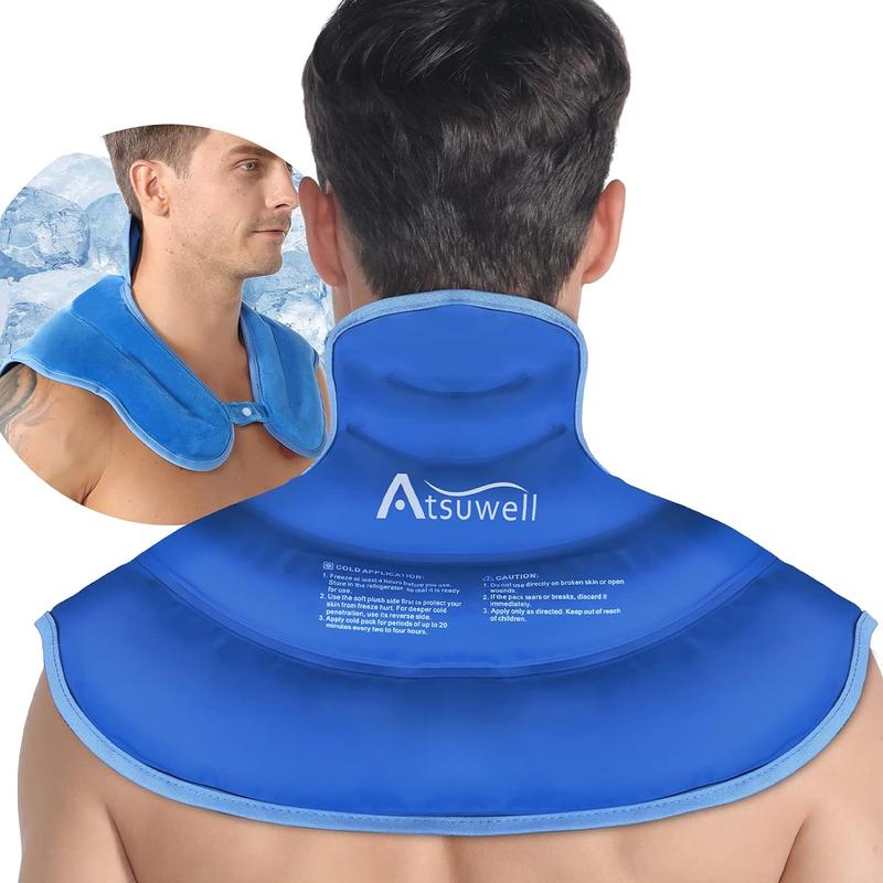 Ice Pack for Neck and Shoulders Cold Compress Therapy Shoulder Ice Packs for Injuries Reusable Gel, Large Upper Back Cold Pack Wrap for Swelling, Bruises, Sprain, Surgery