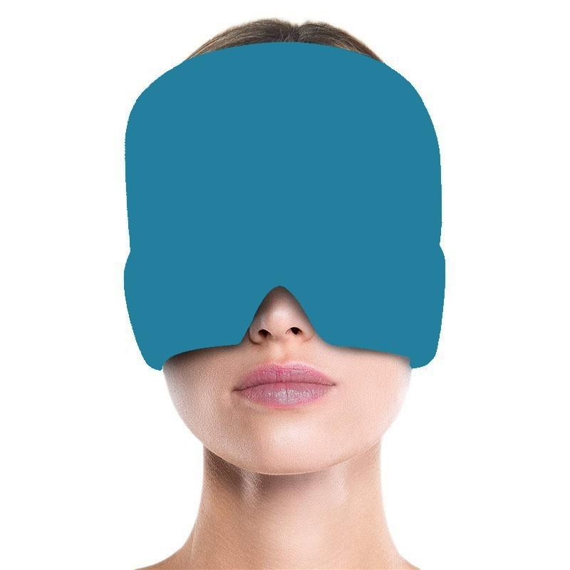 Cooling Gel Face Mask for Headache Relief - Stretchable, Reusable Ice Pack to Alleviate Stress and Provide Physical Cooling