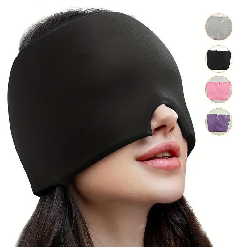 Cold Compress Gel Mask, 1 Count Reusable Cold & Hot Compress Eye Mask, Elastic Ice Hat, Face Cold Compress Head Cover, Skin Care Tool for All Skin Types, Christmas Gift