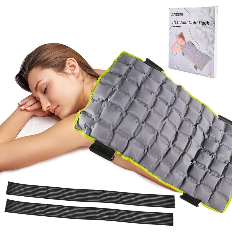 Ice Packs for Injuries Reusable, New Tech Large Gel Cold Pack for Full Back, Knees & Shoulder, Cold Compress Gel Pad, 21"x 13" Hot & Ice Pad Effective Pain Relief & Easy to Carry, Elegant Gray