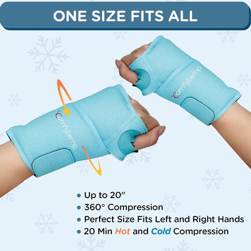 Wrist Ice Pack Wrap (2 packs) & Ankle Ice Pack Wrap (2 packs), Gel ice Packs for ankle wrist