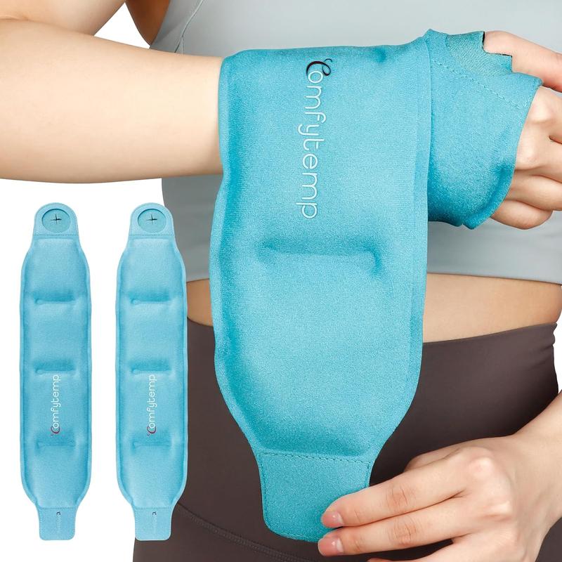 Wrist Ice Pack Wrap (2 packs) & Ankle Ice Pack Wrap (2 packs), Gel ice Packs for ankle wrist