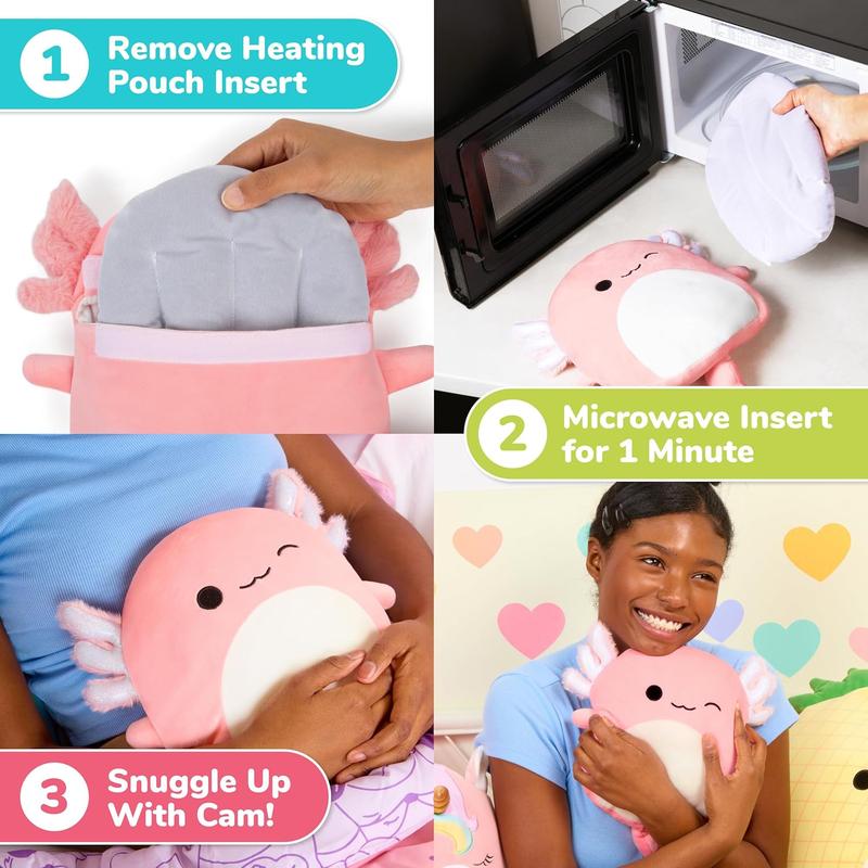 Squishmallows Archie The Axolotl - Lavender Scented Heating Pad for Cramps by Relatable