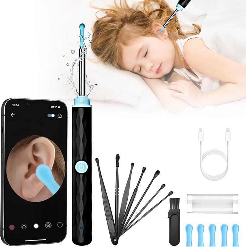 Ear Wax Removal Tool and Camera for iOS & Android - FSA HSA Eligible SmartVisual Ear StickLED Light1296P HD LoadOtoscope Ear Canal