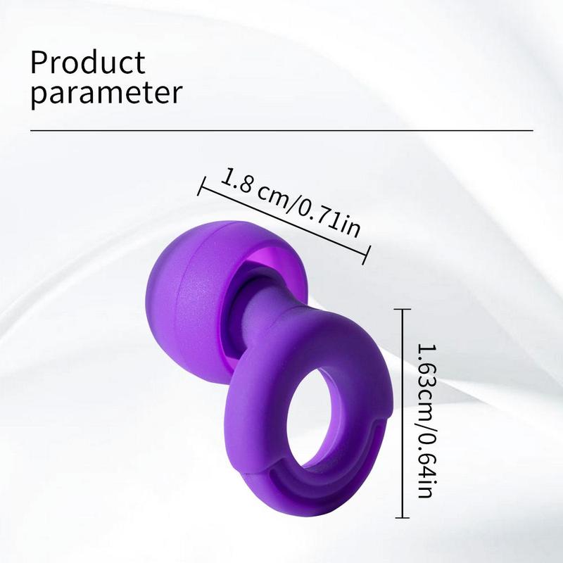 Silicone Earplugs, 3 Sets Super Soft Earplugs for Sleeping, Swimming, Working, Earplugs for Adults, Swimming Accessories