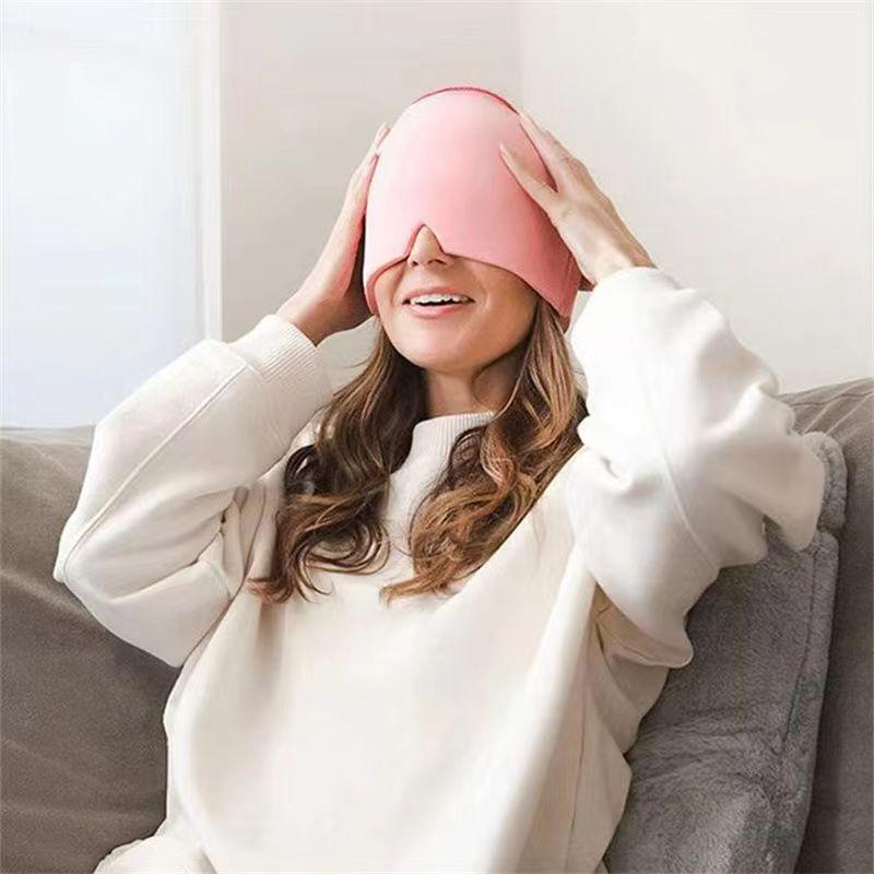 Cooling Gel Face Mask for Headache Relief - Stretchable, Reusable Ice Pack to Alleviate Stress and Provide Physical Cooling