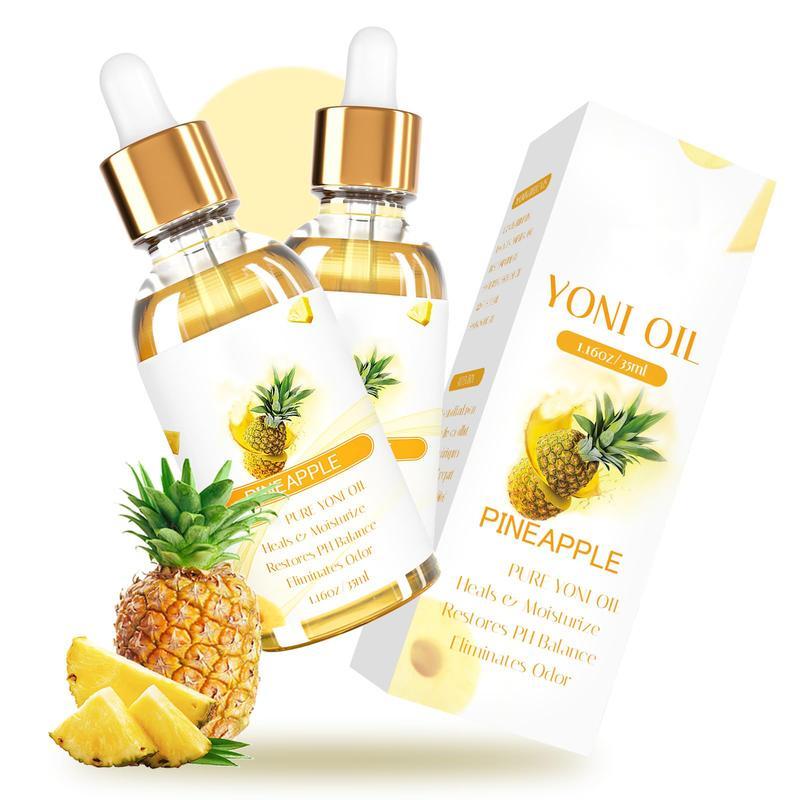 Gorgeous Organic Yoni Oil for Women! Helps with PH Balance and Odor Elimination. Infused with Natural Peach, Strawberry & Pineapple Essential Oils. Each bottle contains 1 fl oz.