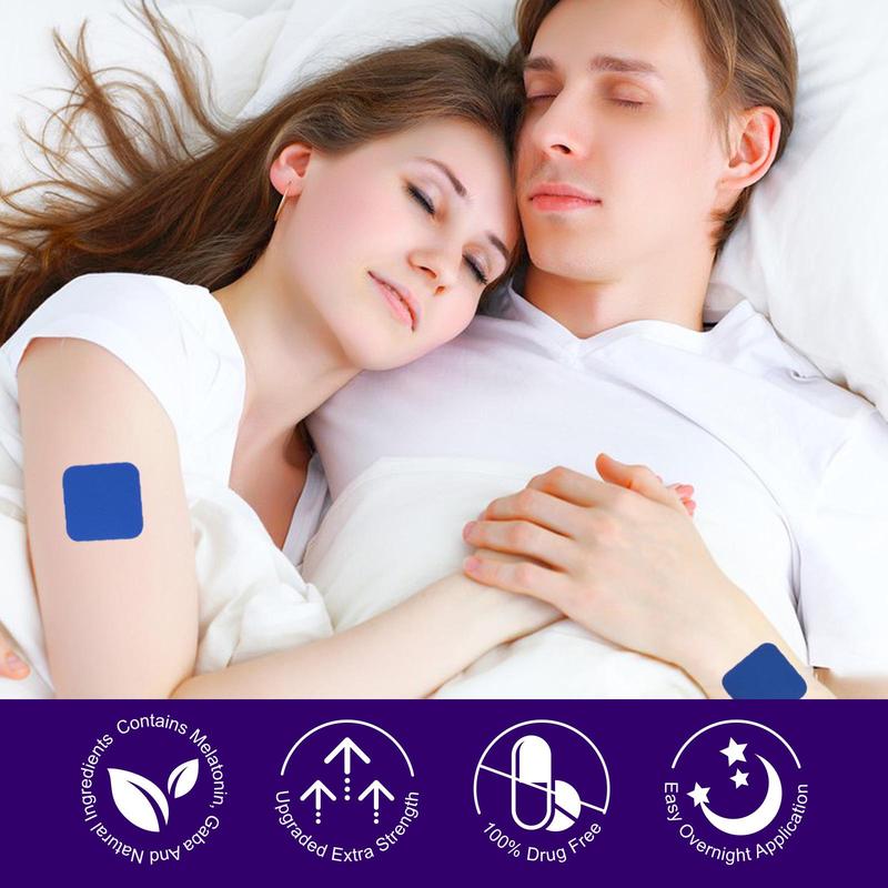 Natural Sleep Patches, 60pcs box Non-sticky Sleep Aid Patch for Stress Relief, Multi-use Body Care Products for Women & Men