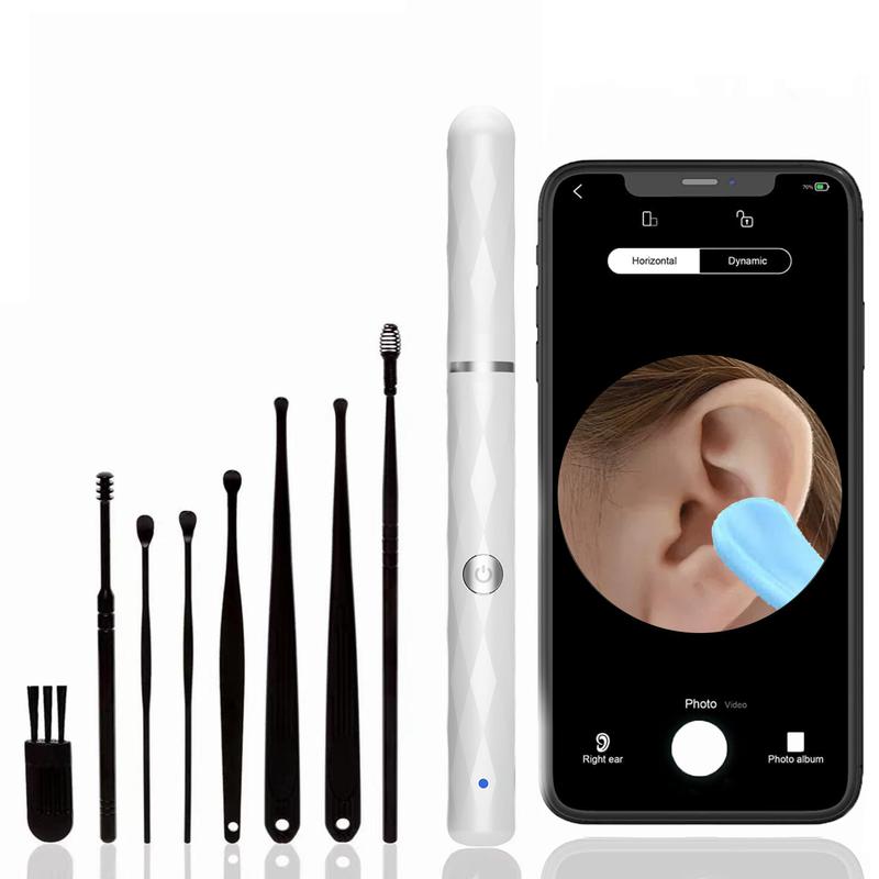 Ear Wax Removal Tool and Camera for iOS & Android - FSA HSA Eligible SmartVisual Ear StickLED Light1296P HD LoadOtoscope Ear Canal