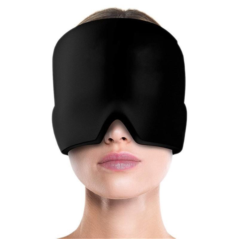 Cooling Gel Face Mask for Headache Relief - Stretchable, Reusable Ice Pack to Alleviate Stress and Provide Physical Cooling