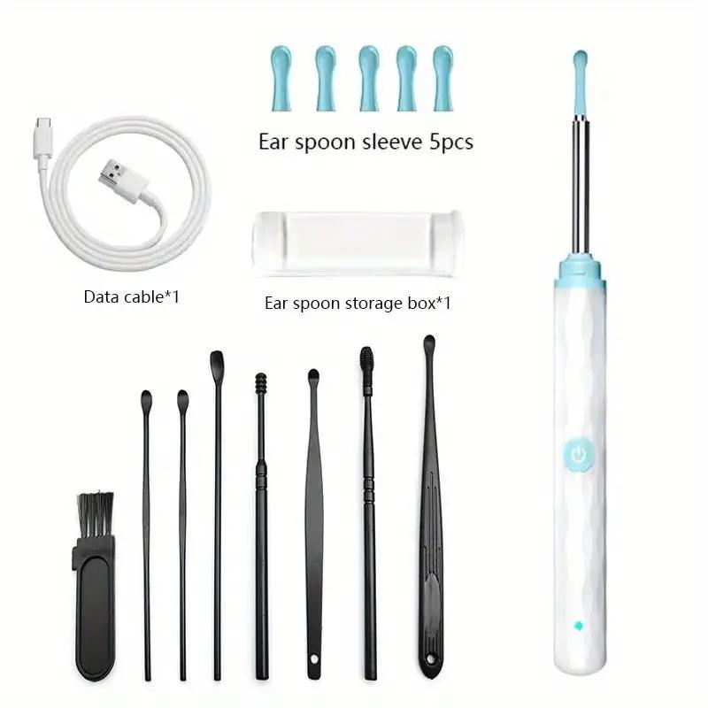 Ear Wax Removal Tool and Camera for iOS & Android - FSA HSA Eligible SmartVisual Ear StickLED Light1296P HD LoadOtoscope Ear Canal