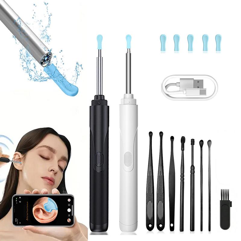 Intelligent Visual Ear Wax Removal Tool, 1 Box Rechargeable Ear Cleaner with HD Camera, Ear Wax Removal Kit for Home Use