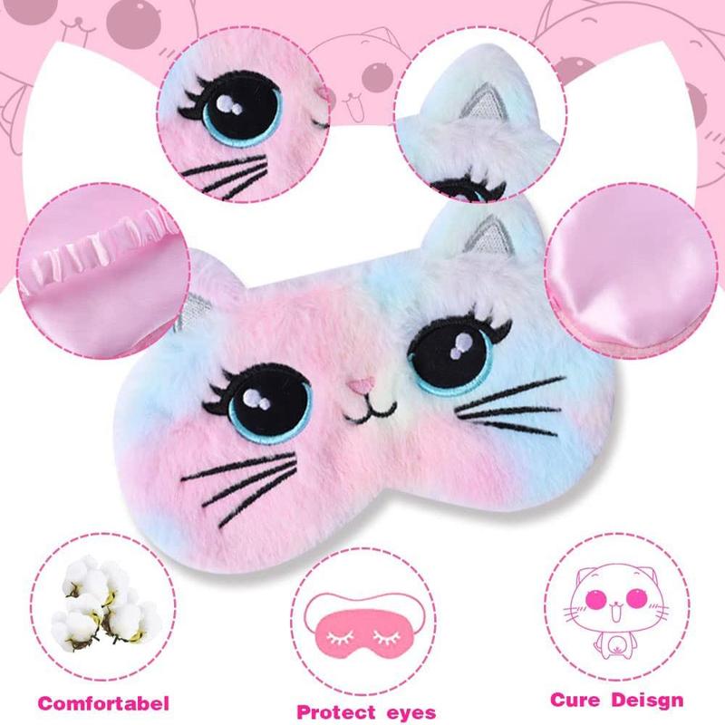 1 Count Cat Design Eye Cover , Light Blocking Sleep Mask, Soft & Breathable Eye Cover For Home Office Nap