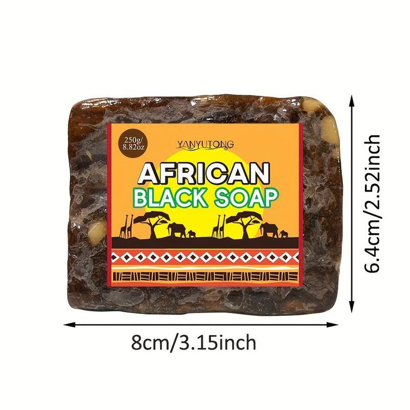 African Black Soap, Moisturizing Cleansing Soap Bar, Hydrating Body Wash Soap for Face & Body, Body Care Product for Women & Men