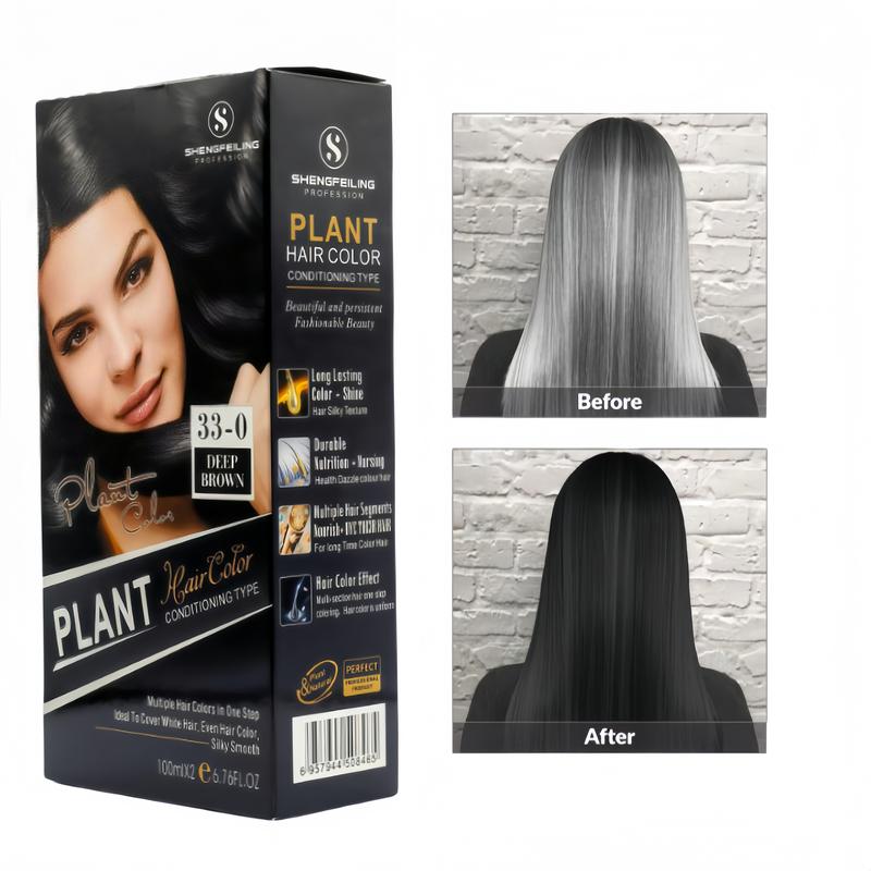 Hair Dye With Nature Plant, Free Shipping, Black color hairdye, can care your Hair care and no need to bleach hair, cover gray coverage hair with hair dye tools hair care