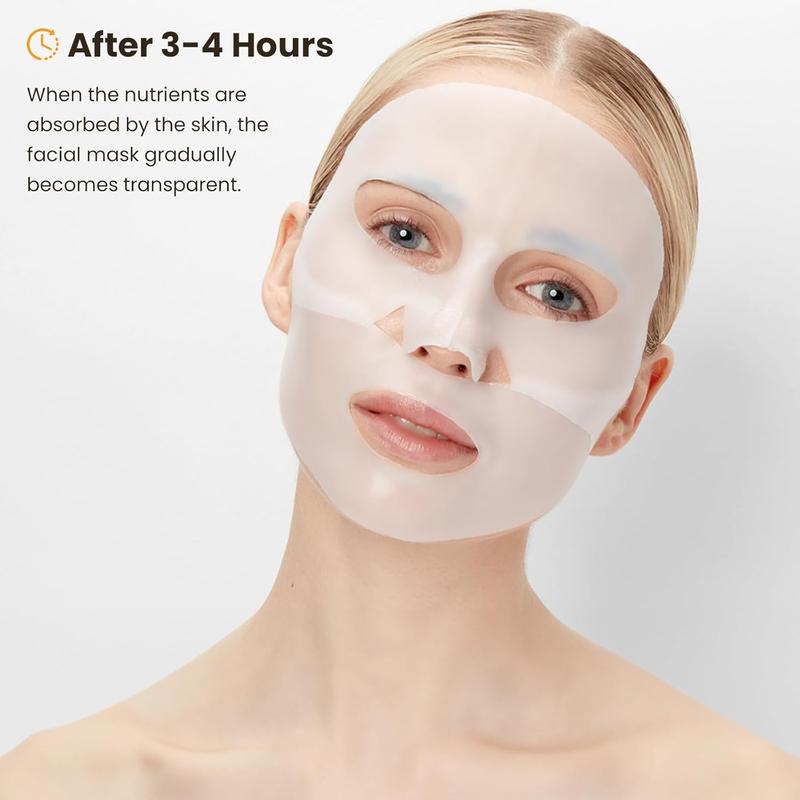 Collagen Facial Mask, 4 Counts box Deep Moisturizing & Brightening & Nourishing Facial Mask, Facial Skin Care Product for Women & Men