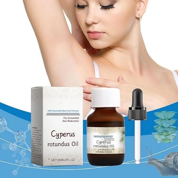 Cyperus Rotundus Oil for Hair Removal, Topical Cyprus Rotundus Oil, Organic Cyperus Rotundus Oil for Skin Car After Shaving Body Care