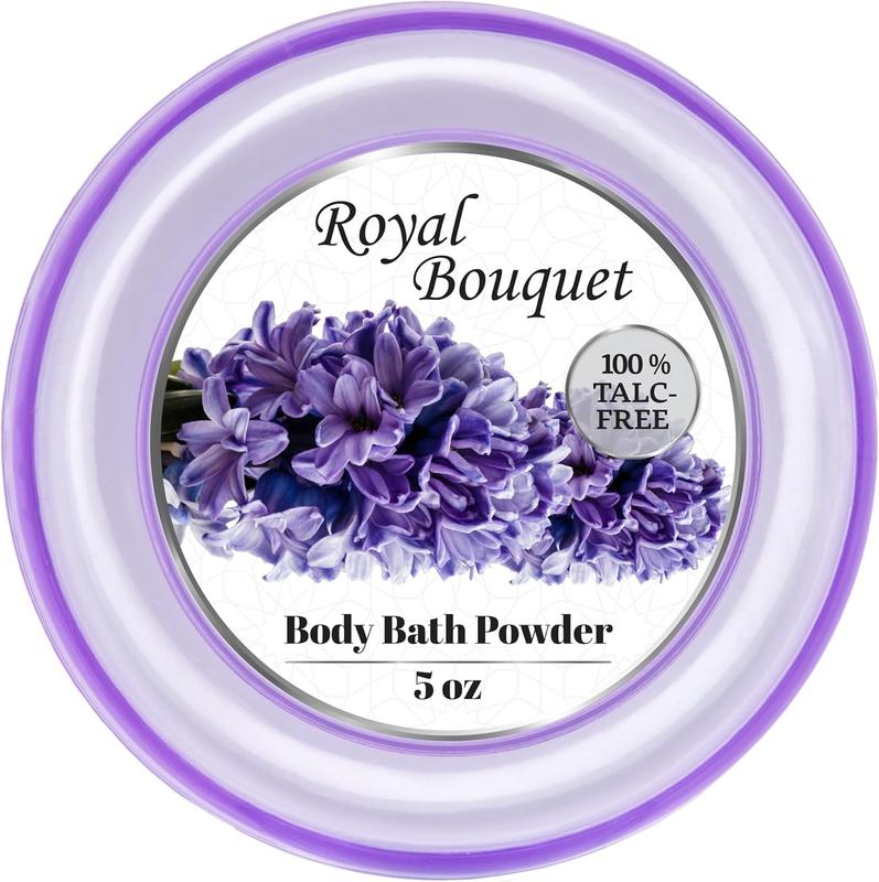 Powder for Women with Powder Puff,  Talc-Free, Elegant Royal Bouquet Scented Dusting Powder, After Bath for Soft , , 1 Pack (5oz)