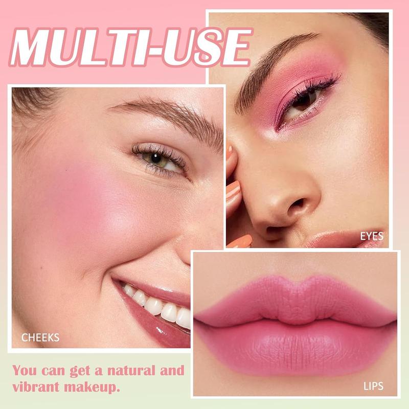 Multi-Use Blush Stick – Waterproof & Long-Lasting Tinted Moisturizer for Cheeks, Lips, and Eyes – Lightweight, Smooth Blending Formula for a Natural, Radiant Finish