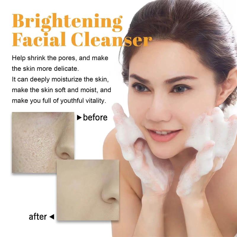 Hoygi Turmeric Kojic Acid Foaming Facial Cleanser and Silicone Brush, Facial Wash, Facial Cleansing, Gentle Comfort, Balm, Skin Repair, Skincare