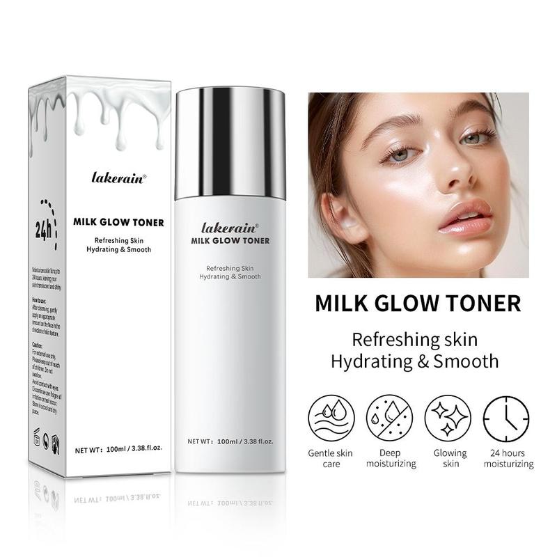 Hydrating Milk Glow Toner, Deep Moisturizing Facial Toner, Nourishing & Brightening Facial Skincare Product for Women & Men