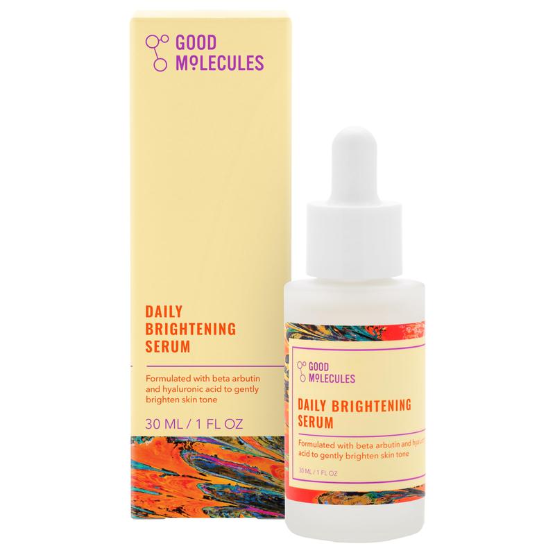 Good Molecules Daily Brightening Serum - Hydrating Facial Serum with Beta Arbutin and Hyaluronic Acid to Moisturize - Anti-Aging Skincare