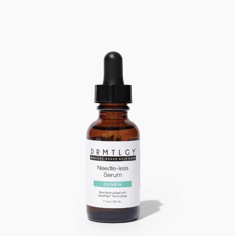 DRMTLGY Needle-less Serum 1oz with Peptides and Hyaluronic Acid Gentle Skincare