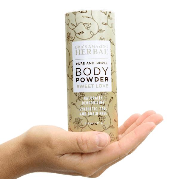 Talc Free Body Powder, Sweet Love Vanilla