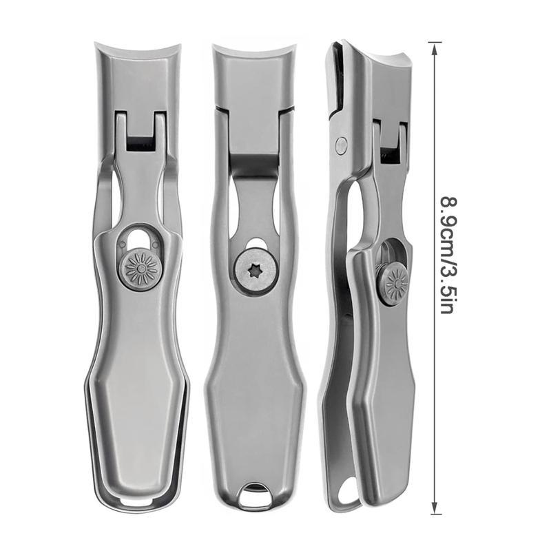 Upgrade Ultra Wide Jaw Opening Nail Clipper with Safety Lock, Long Handle Ultra Sharp Stainless Steel Nail Clippers for Tough Nails, Toenail Clippers for Thick Nails Ingrown Manicure, Clippers for FingerNails Toenails, Pedicure, Men & Women