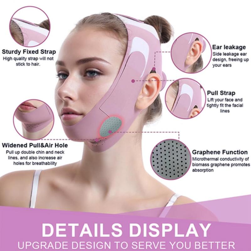 V-Line Face Slimming Mask – Achieve Snatched V-Shaped Jawline! Adjustable Chin Strap for Sculpting, Tightening & Comfy Beauty Sleep – Wake Up Gorgeous