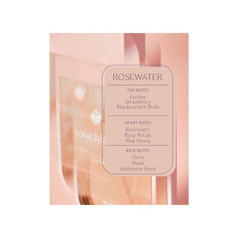 touchland Glow Mist Revitalizing Hand Sanitizer in Rosewater