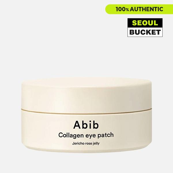 [Abib] Collagen Eye Patch Jericho Rose Jelly (60 Patches) Vegan Collagen, Transparent Hydrogel Under Eye Mask for Sensitive Plumper Skin repair eye korea  face melting  collagen