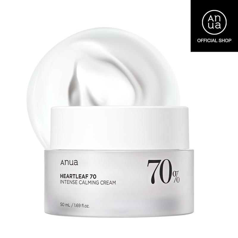 [Anua Official Shop] Heartleaf 70 Intense Calming Cream 1.69 fl.oz. (50ml) ｜Korean skin care, Moisturizer for Winter, Sensitive Skin, skincare comfort