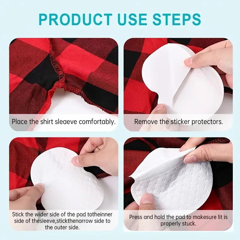 Disposable Underarm Sweat Pads, 100pcs Invisible Sweat Absorbing Pads, Breathable Comfortable Underarm Cleanser Pads, Skincare Tools For Men & Women