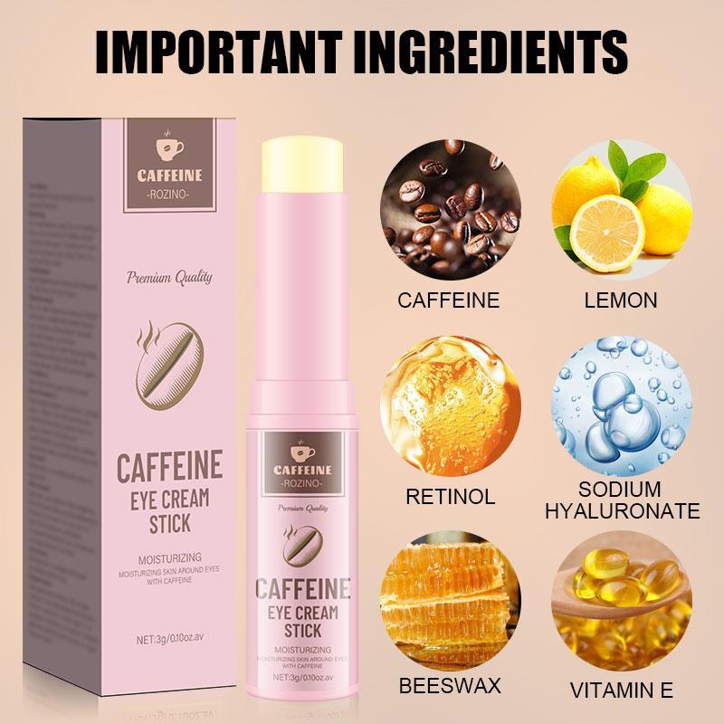 Caffeine Firming Professional Eye Care Cream Stick, Long-lasting Moisturizing Eye Cream, Beauty & Personal Care Product