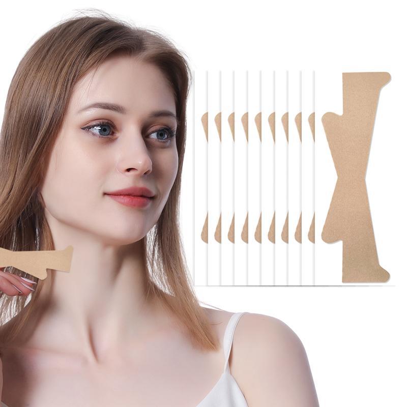 Instant Neck Lifting Tape, 10pcs Invisible Neck Lift Patch, Professional Skincare Tools for Women