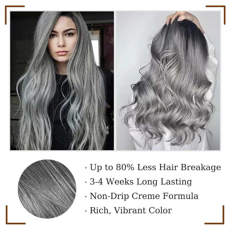 Hair Dye shampoo, 3 In 1 Silver Color Shampoo，Hair Instant Herbal Coloring Shampoo For Women&Men，Halloween Gifts Haircare