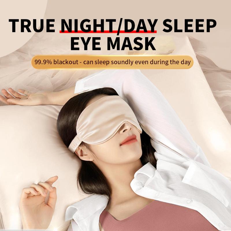 Silk Sleep Eye Mask, 1 Count Soft Comfortable Eye Cover, Eye Care Product for Night Sleeping, Travel, Nap