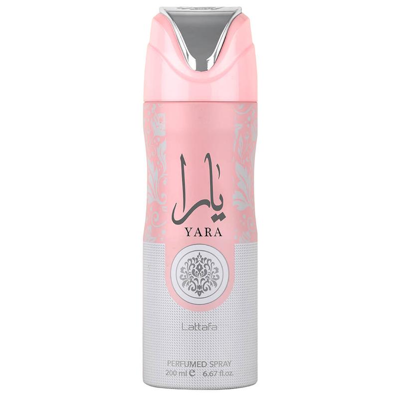 Lattafa Yara Perfumed Deodorant Spray for Unisex, 6.67 Ounce