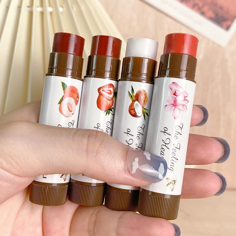 Fruit Moisturizing Lip Balm, 1 Count Long Lasting Hydrating Lip Balm, Plumping Lip Oil Lip Stick for All Occasions Makeup