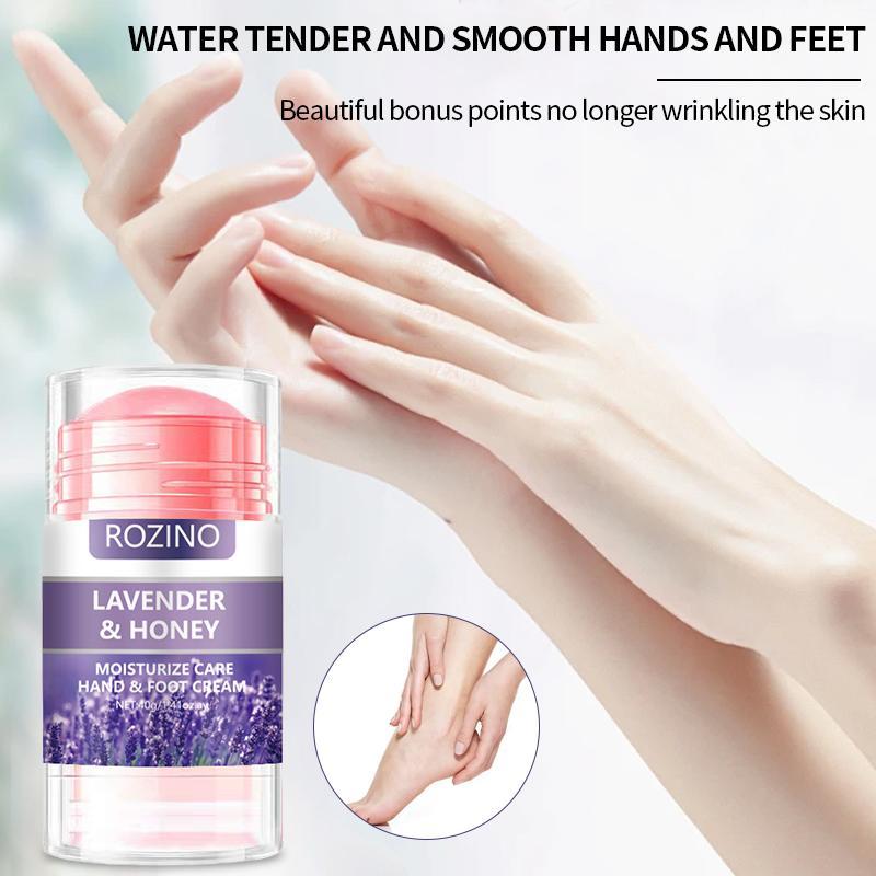 Lavender & Honey Moisturizing Hand and Foot Cream Stick, Hydrating and Nourishing Hand Lotion, Deep Moisturizing Skin Care Product for Women & Men