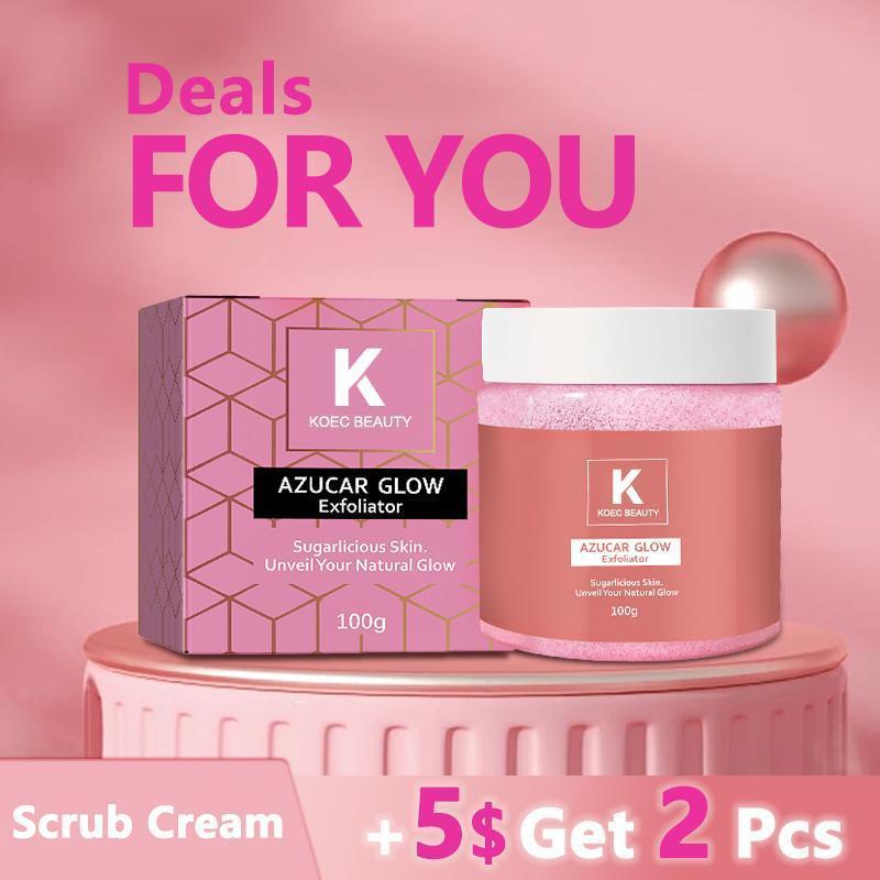 [+5$Get 2Pcs] Azúcar Glow Exfoliator - Sugar Facial Scrub for Smoother, Glowing Skin: Skincare & Comfort Bundle