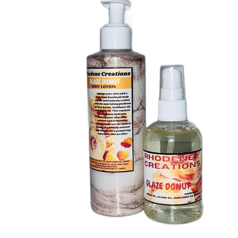 Glazed donut body lotion & body oil