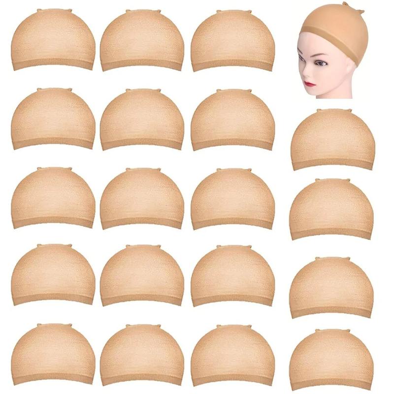 Brown Color Stocking Caps For Wigs Individual  Wig Caps Transparent Wig Cap Invisible Hairnets Top Selling