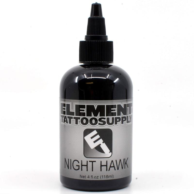 Premium Black Tattoo Ink - Professional Tattoo Ink & Supplies for Outlining,Shading & Blending - Tribal Tattoo - Permanent Nighthawk Black Ink 1oz