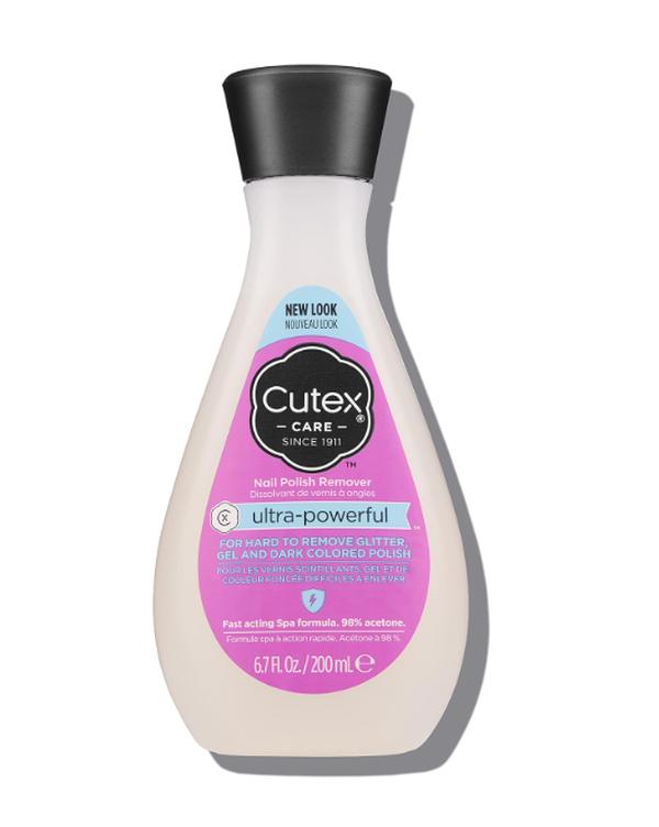 Cutex Gel Nail Polish Remover, Ultra-Powerful & Removes Glitter and Dark Colored Paints, Paraben Free, 6.76 Fl Oz