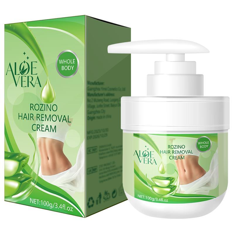 100g Aloe Vera Body Hair Removal Cream, 1 Box  Long-lasting Quick Clean Hair Removal Cream For Face, Legs, Arms And Underarm Hair Removal, Hair Removal Cream For All Skin Types