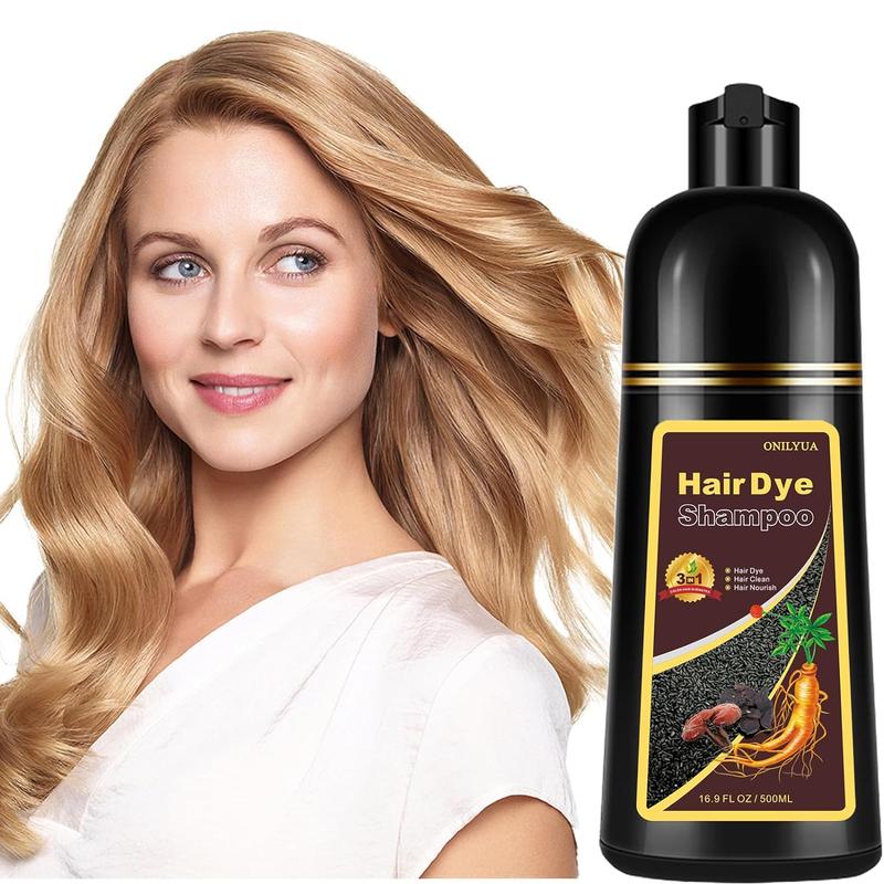 3 in 1 Hair Dye Shampoo -Various colors available，3 in 1 Herbal Ingredients Natural Shampoo，Natural Haircoloring，Plant Haircare, Hair coloring for women and men，Black hair dye Harecair