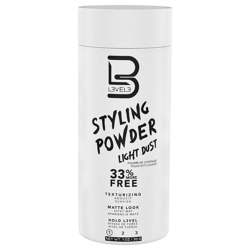 Level 3 Light Hold Styling Powder - Natural Matte Hairstyle - Texturizing and Volumizing Haircare Daily Unisex