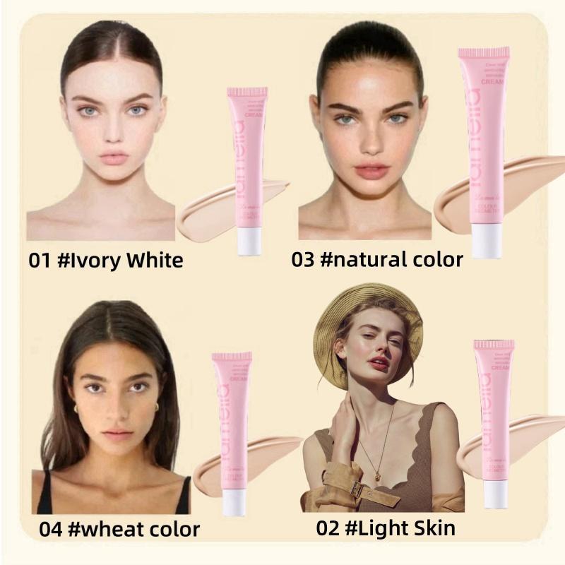 Long Lasting Moisturizing BB Cream, 1 Count Natural Concealer Foundation, Full Coverage Flawless Makeup Cream, Makeup Product